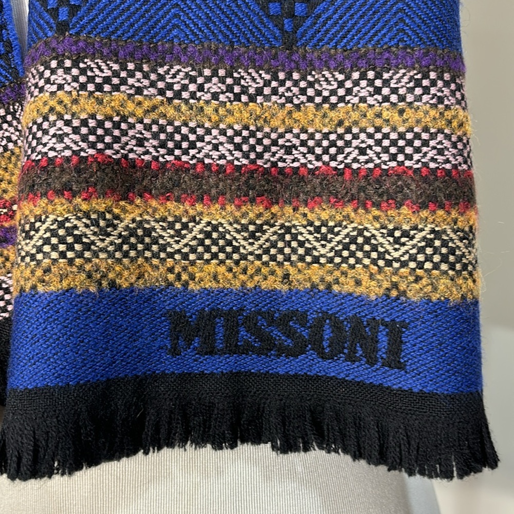 Missoni Multi Colored Mens & Women’s Woven Print Scarf - Picture 2 of 6
